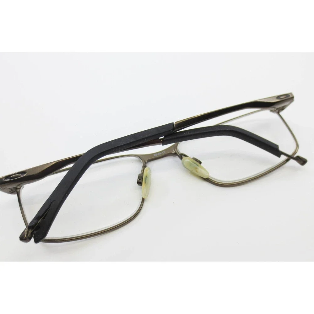 Oakley Socket 5.0 Satin Pewter Rectangular Eyeglass Frames OX3217-0255 55-17 138